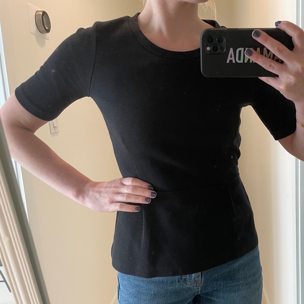 Madewell Ribbed Babydoll Top